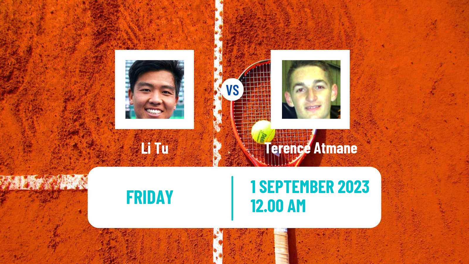 Tennis Zhangjiagang Challenger Men Li Tu - Terence Atmane