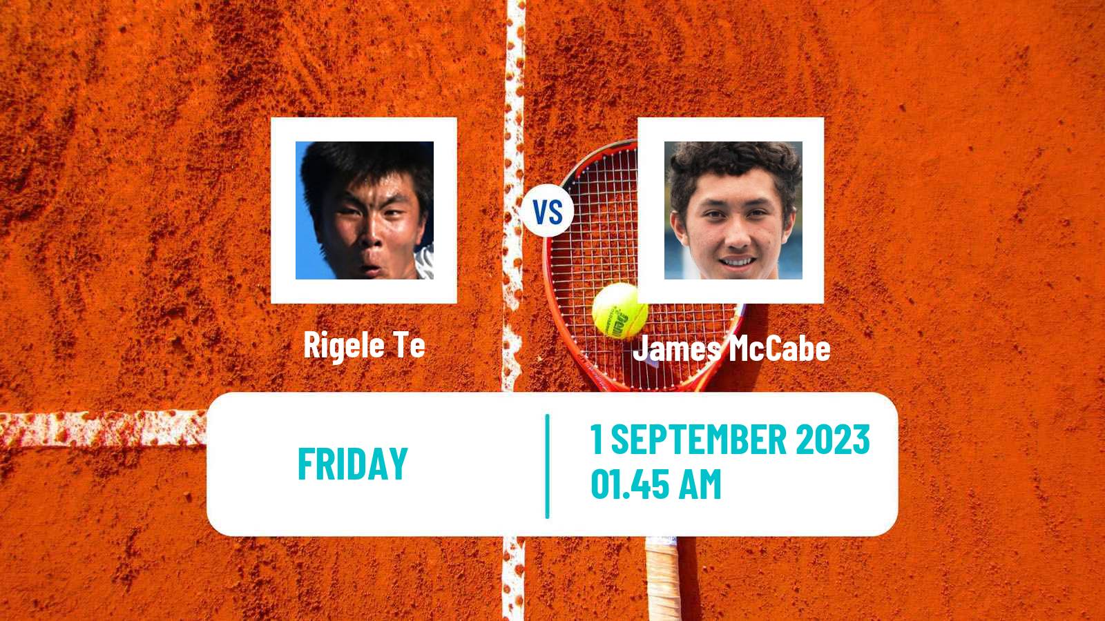 Tennis Zhangjiagang Challenger Men Rigele Te - James McCabe