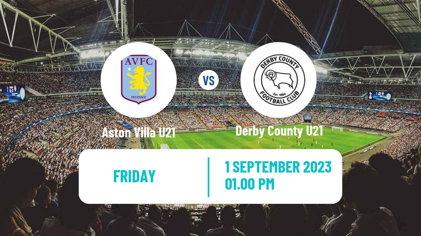 Soccer English Premier League 2 Aston Villa U21 - Derby County U21