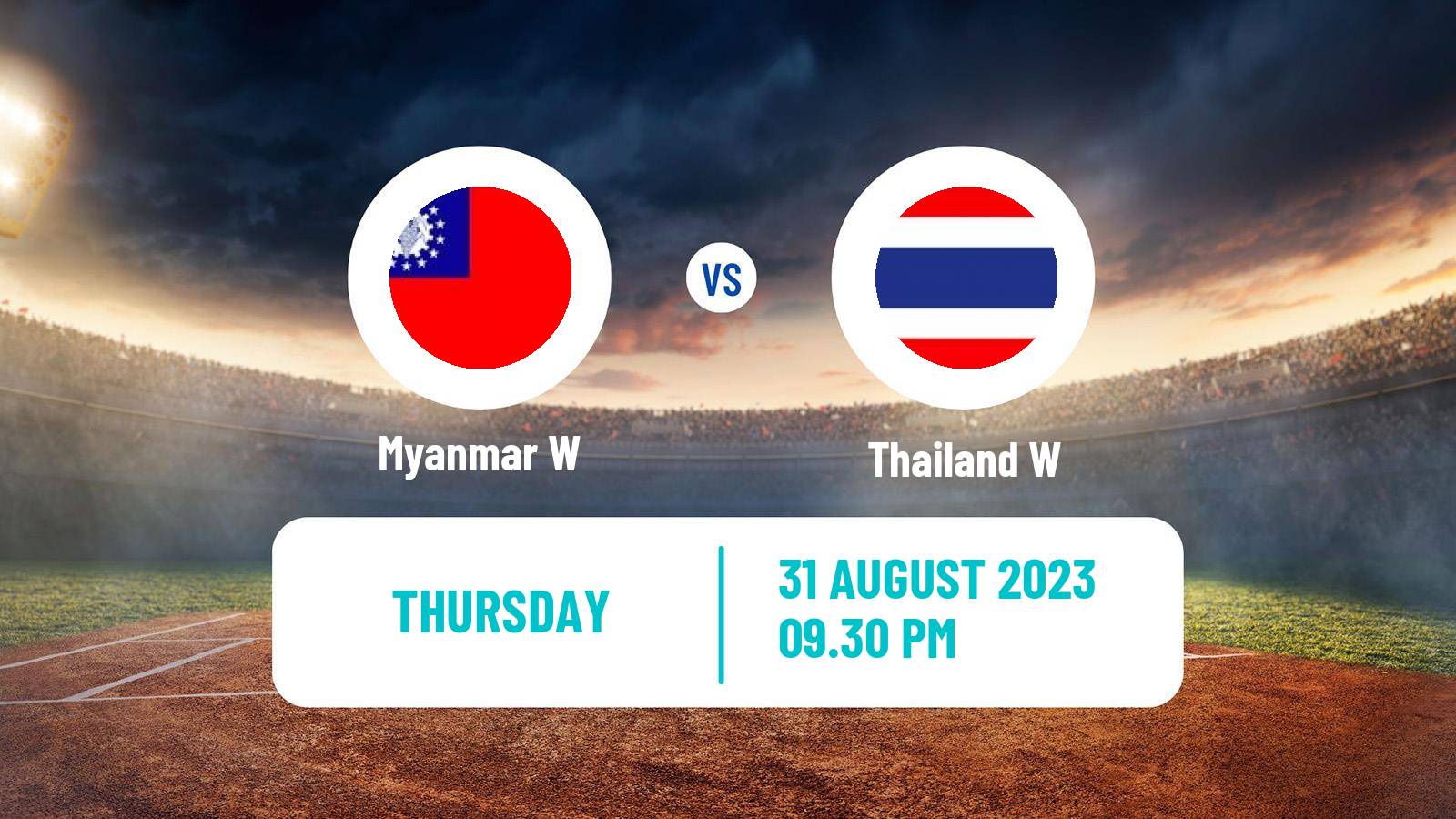 Cricket ICC World Twenty20 Women Myanmar W - Thailand W