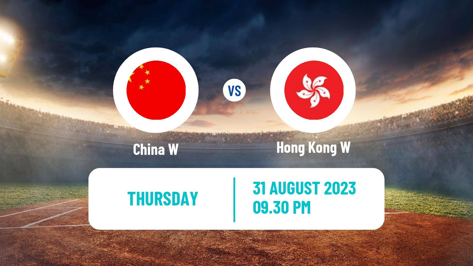 Cricket ICC World Twenty20 Women China W - Hong Kong W