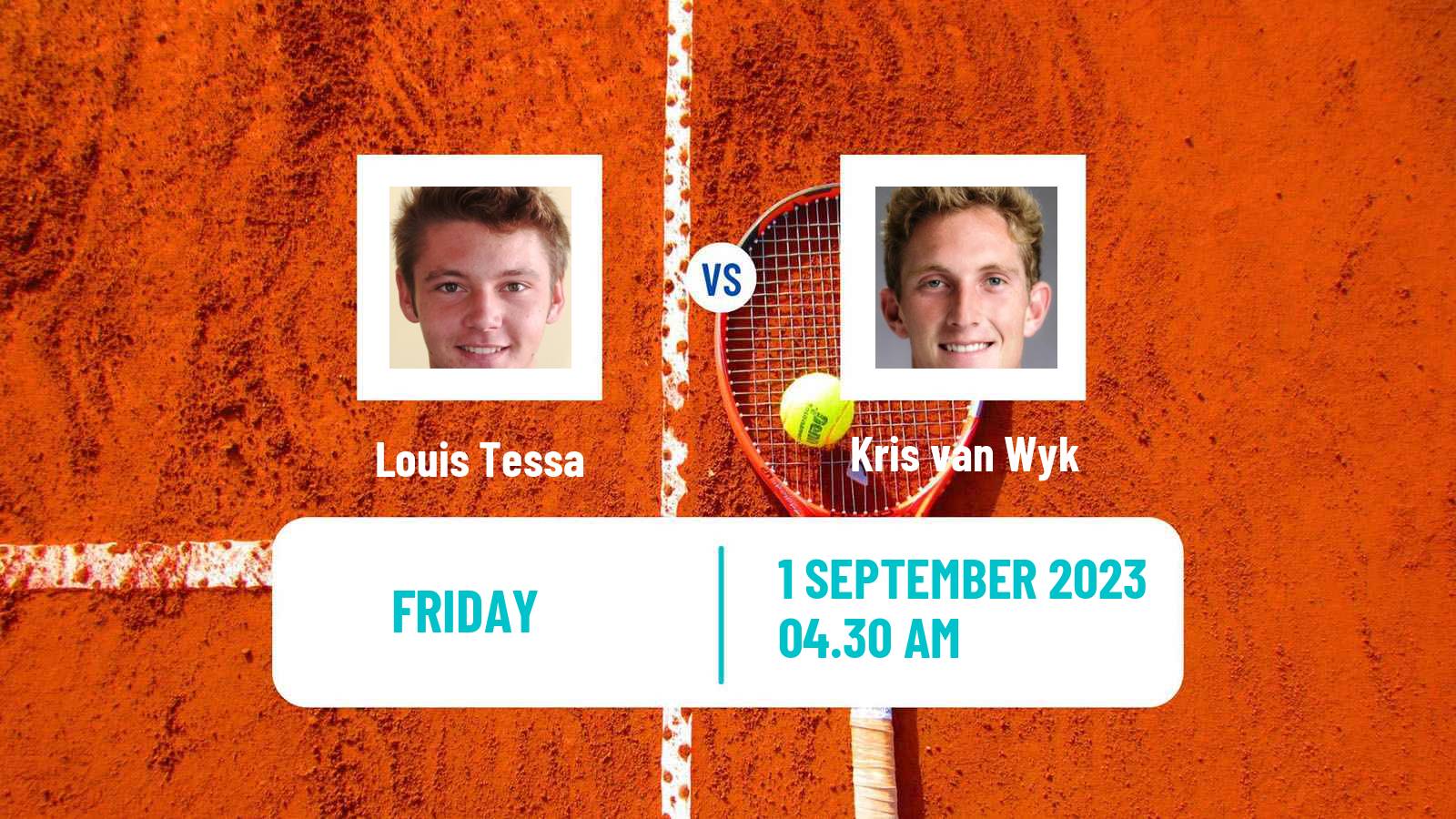 Tennis ITF M15 Monastir 35 Men Louis Tessa - Kris van Wyk