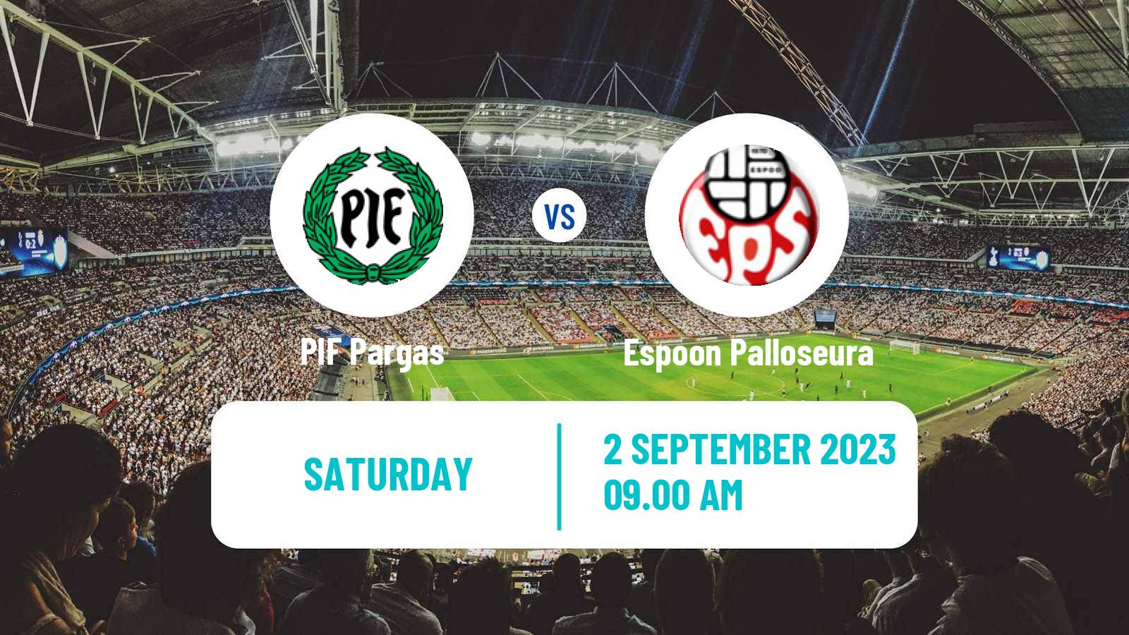 Soccer Finnish Kakkonen Group B PIF Pargas - Espoon Palloseura