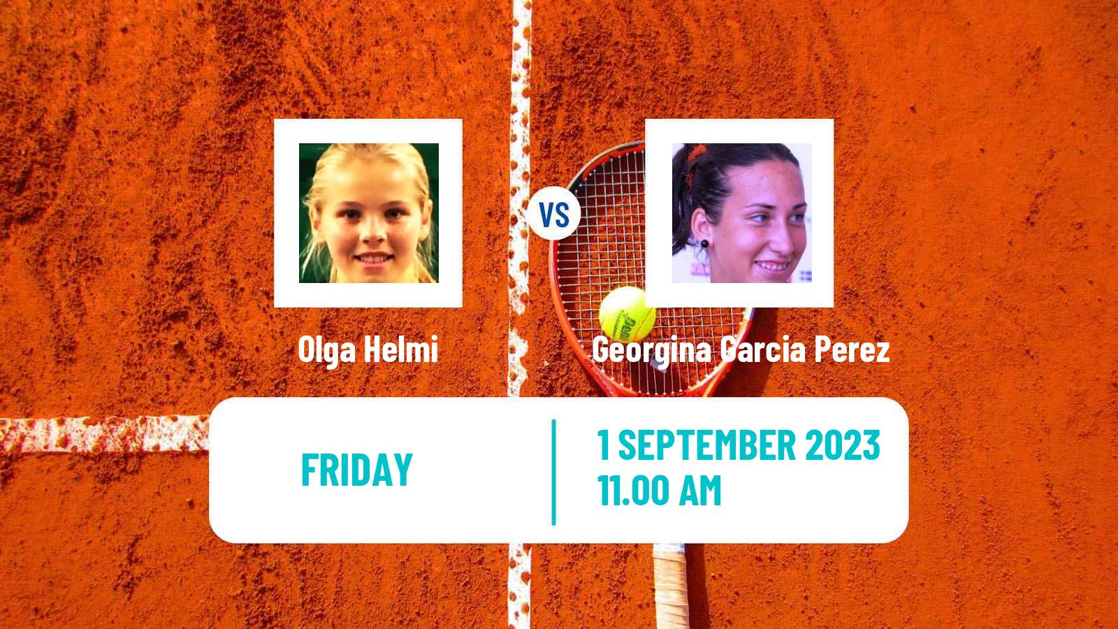 Tennis ITF W25 Valladolid Women Olga Helmi - Georgina Garcia Perez