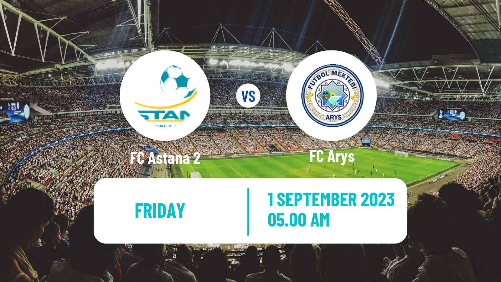 Soccer Kazakh First Division Astana 2 - Arys