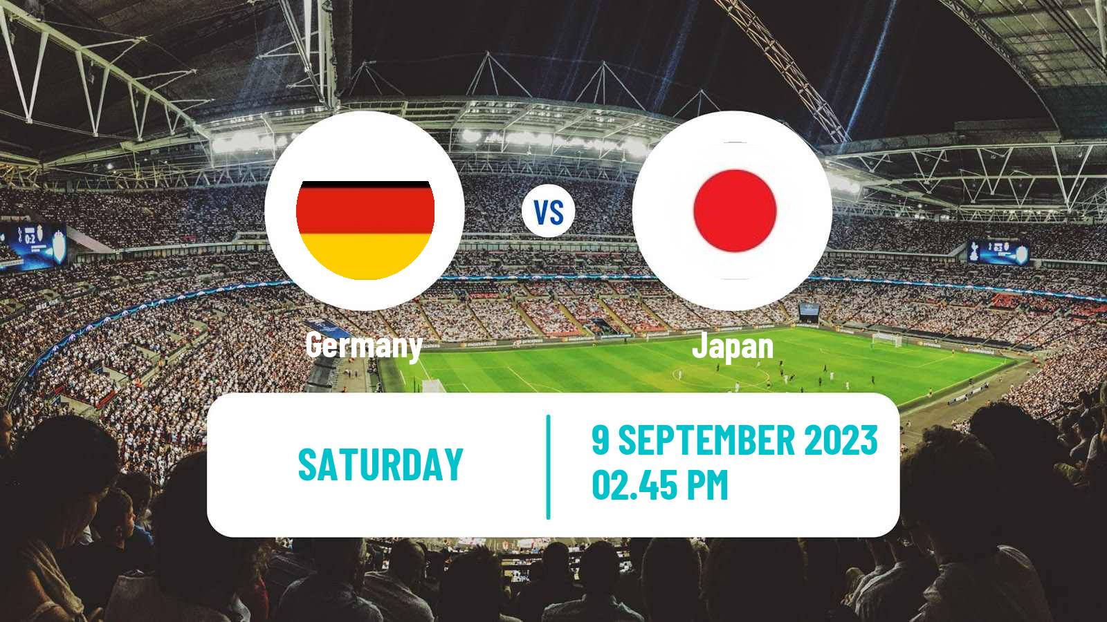 Soccer Friendly Germany - Japan