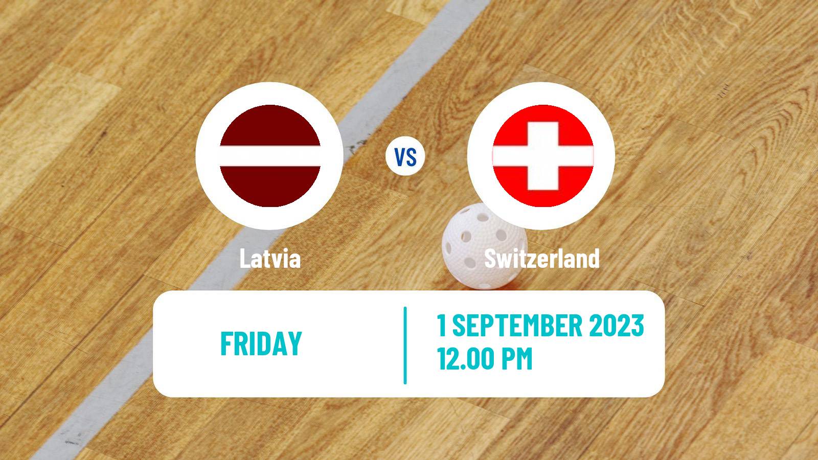 Floorball Friendly International Floorball Latvia - Switzerland