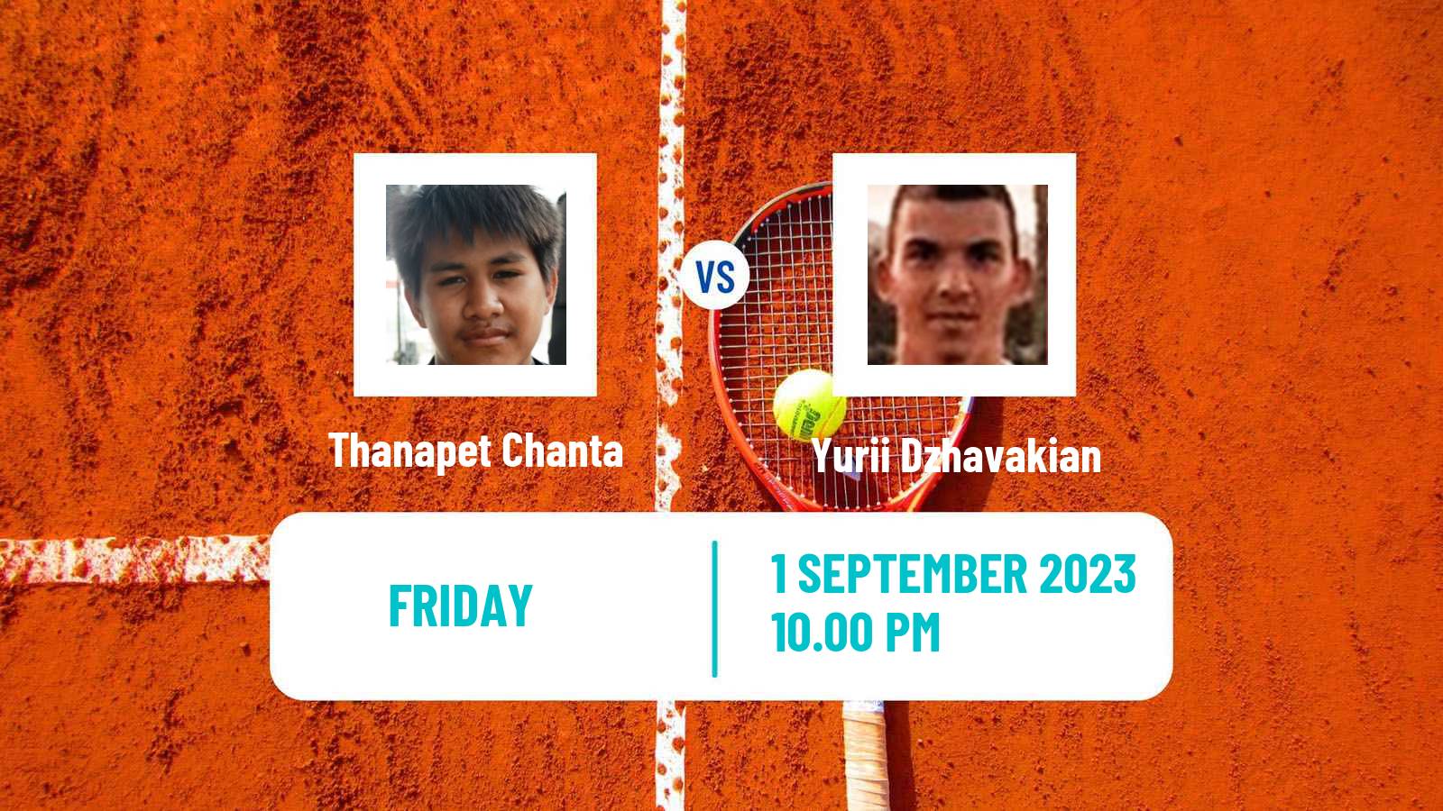Tennis ITF M15 Nakhon Si Thammarat 7 Men Thanapet Chanta - Yurii Dzhavakian