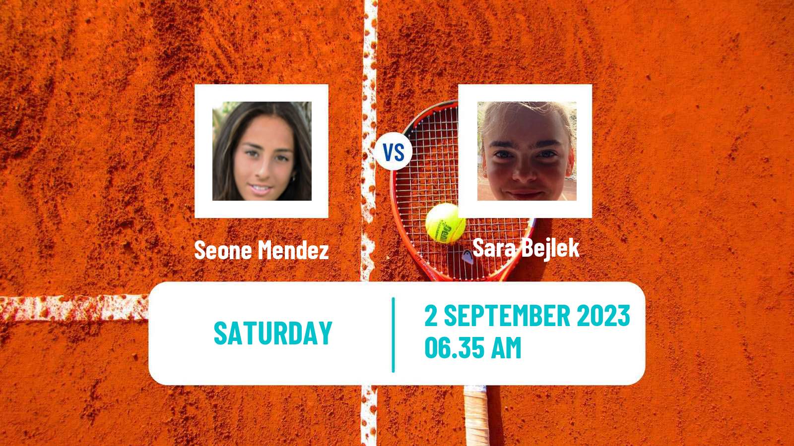Tennis ITF W60 Prague 2 Women Seone Mendez - Sara Bejlek