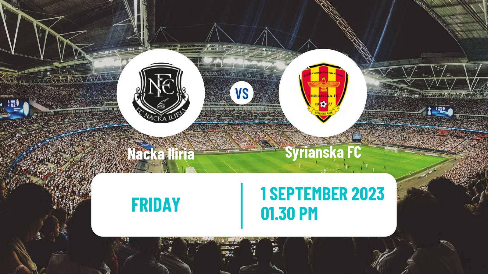 Soccer Swedish Division 2 - Södra Svealand Nacka Iliria - Syrianska