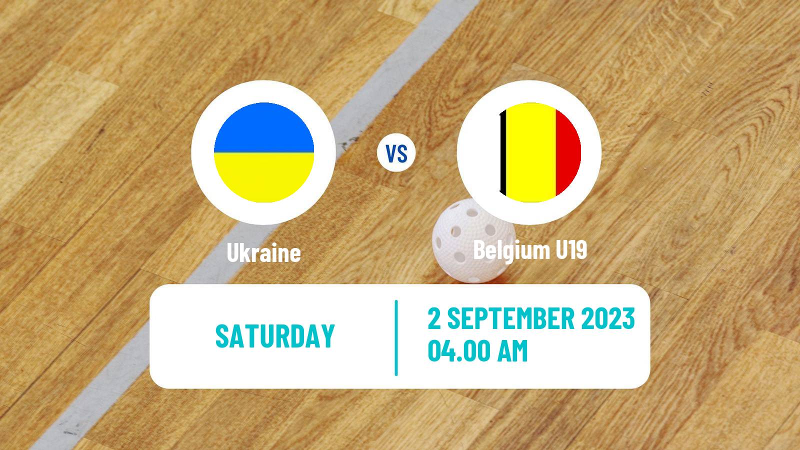 Floorball Friendly International Floorball Ukraine - Belgium U19