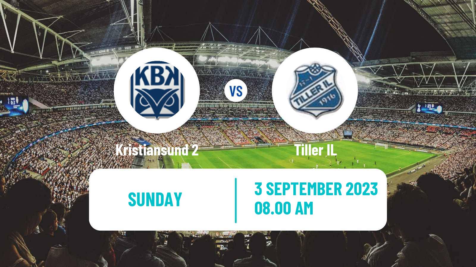 Soccer Norwegian Division 3 - Group 5 Kristiansund 2 - Tiller