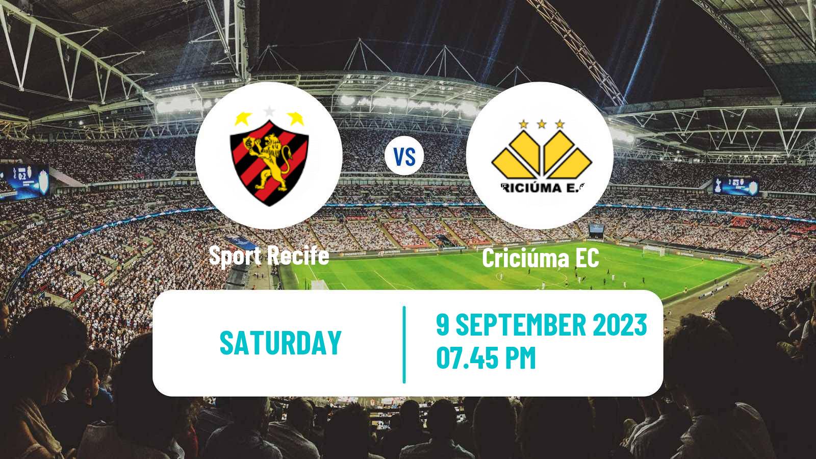 Soccer Brazilian Serie B Sport Recife - Criciúma