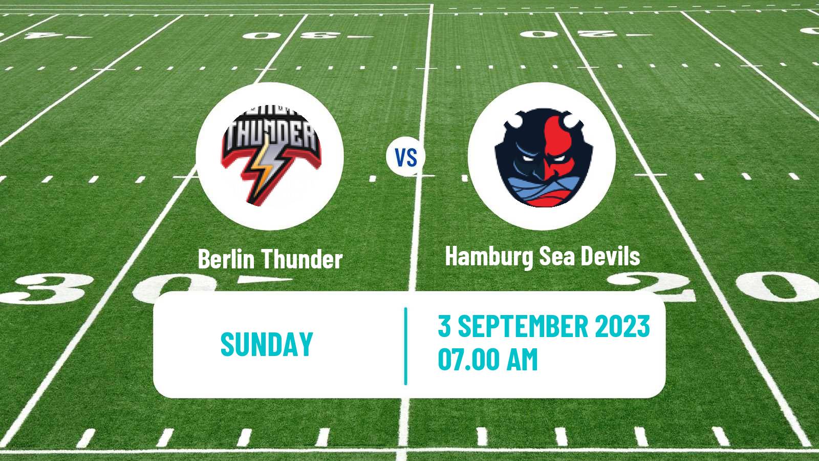 American football European League of American Football Berlin Thunder - Hamburg Sea Devils