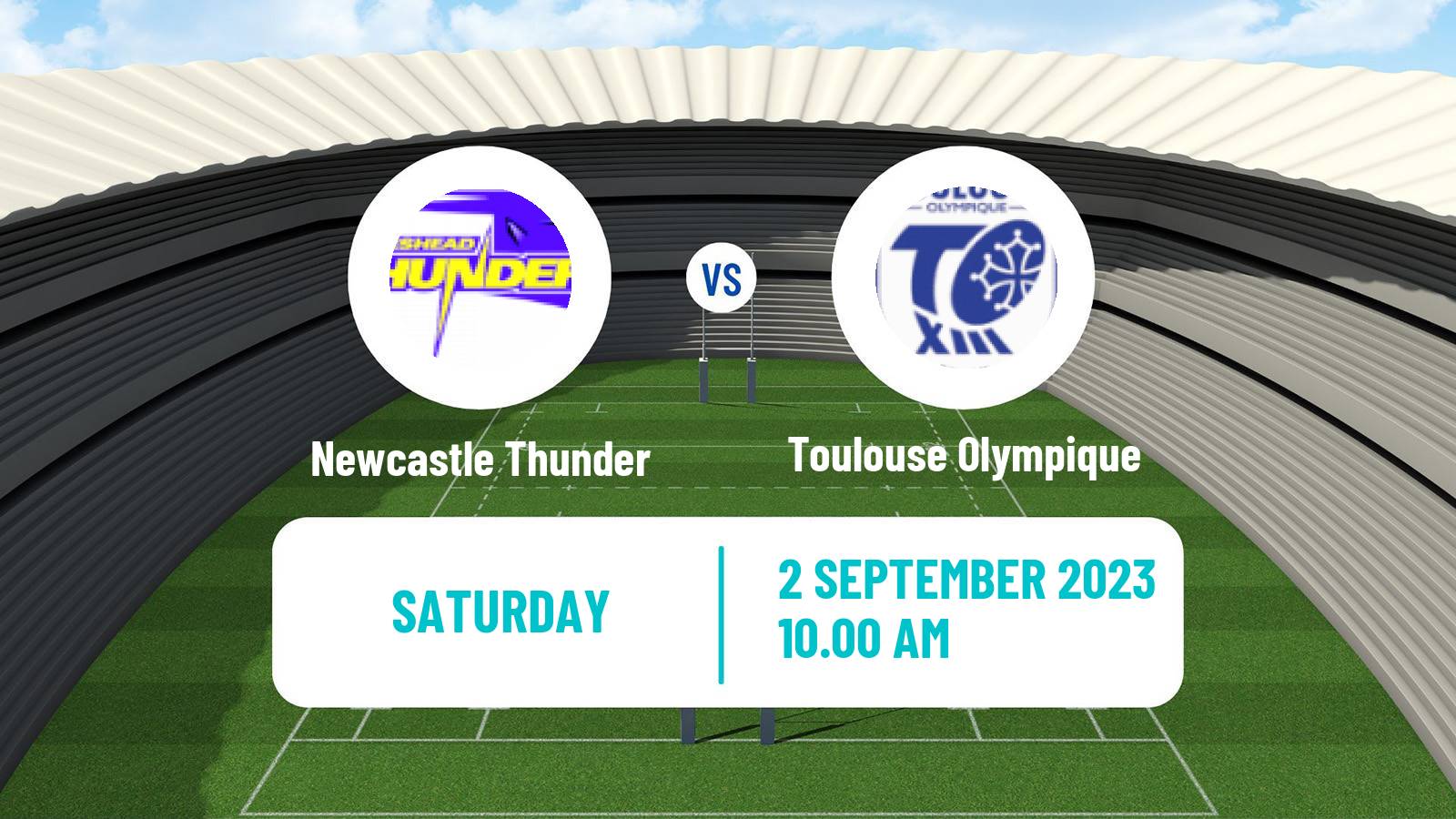 Rugby league English Championship Rugby League Newcastle Thunder - Toulouse Olympique