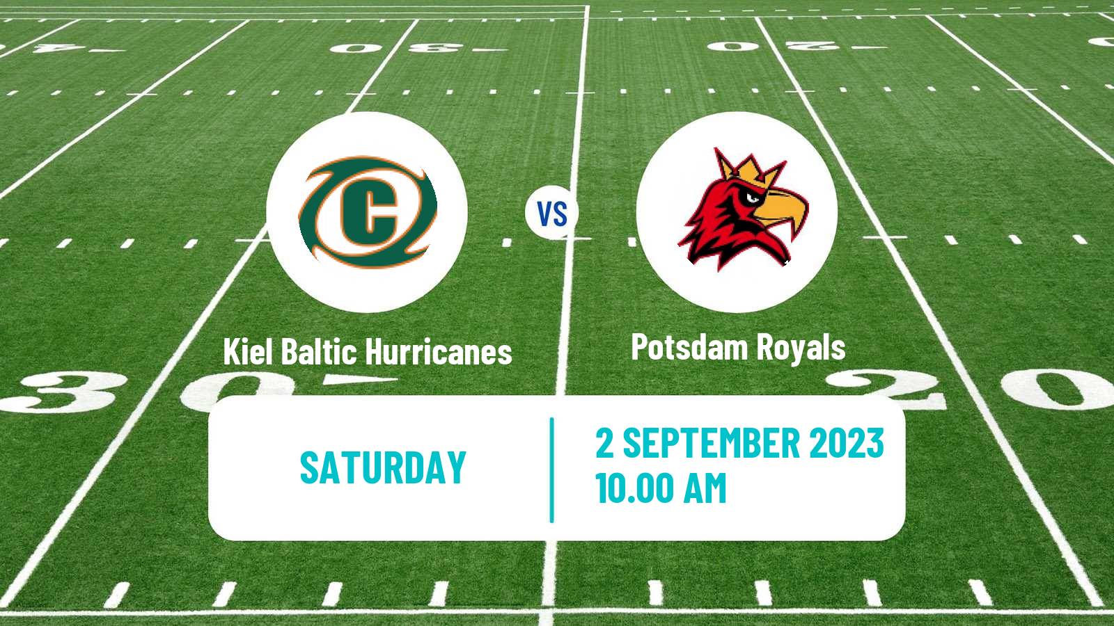 American football German GFL Kiel Baltic Hurricanes - Potsdam Royals