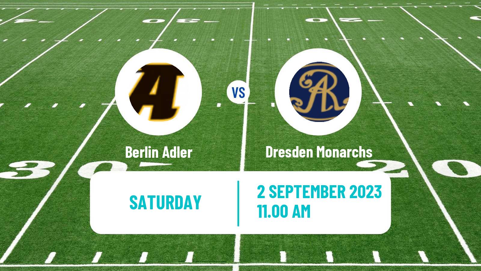 American football German GFL Berlin Adler - Dresden Monarchs