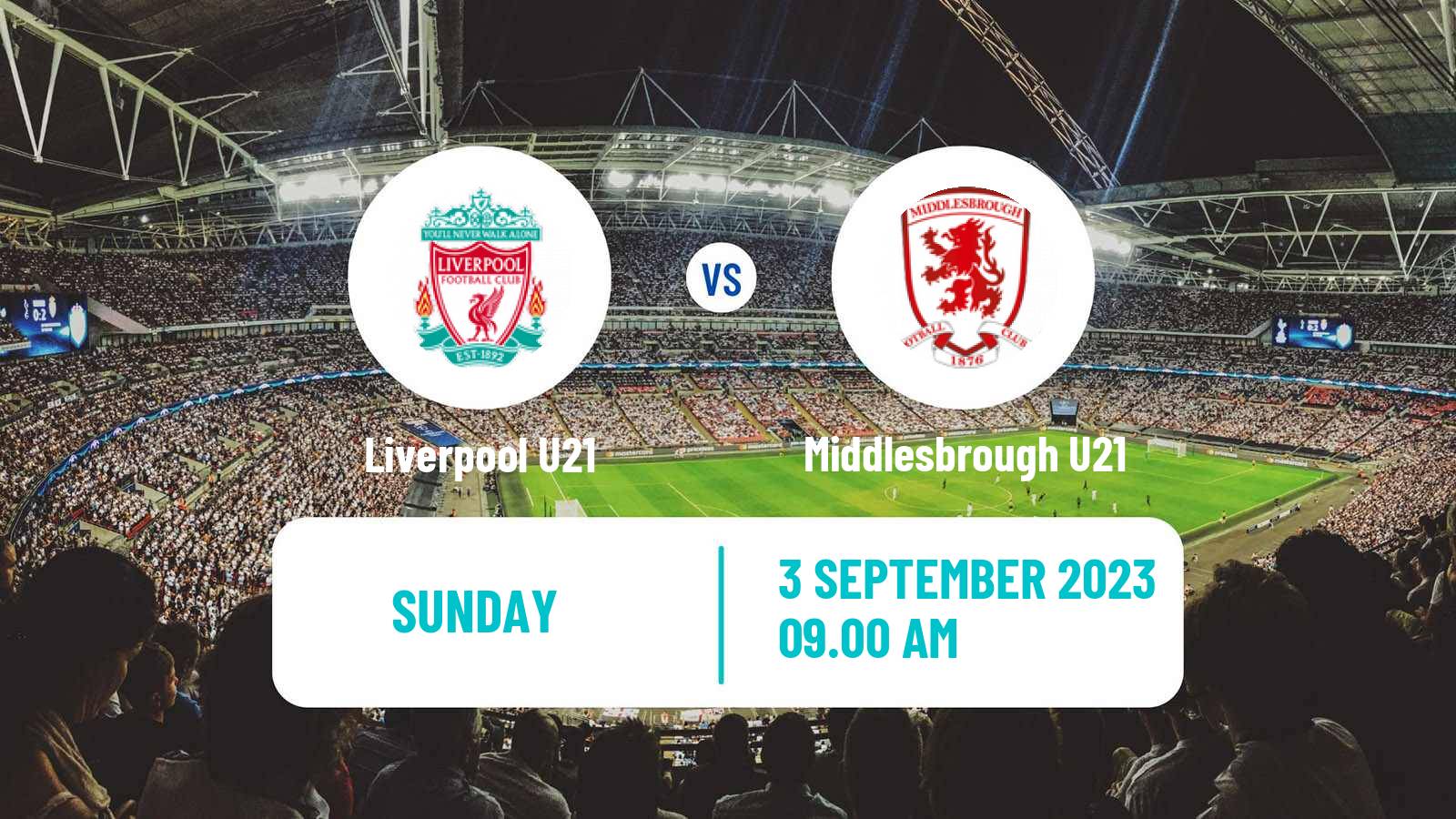Soccer English Premier League 2 Liverpool U21 - Middlesbrough U21