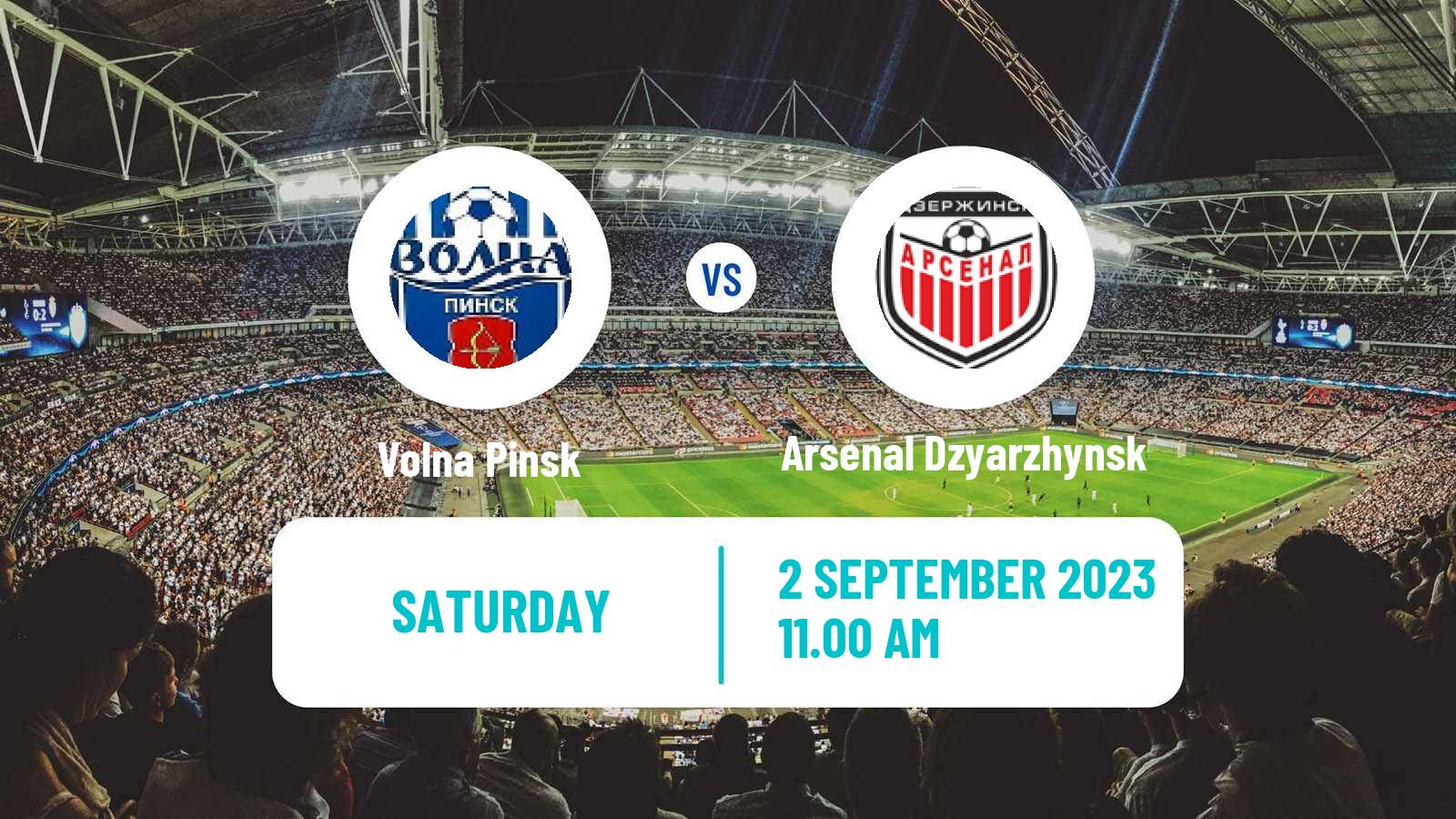 Soccer Belarusian Pershaya Liga Volna Pinsk - Arsenal Dzyarzhynsk