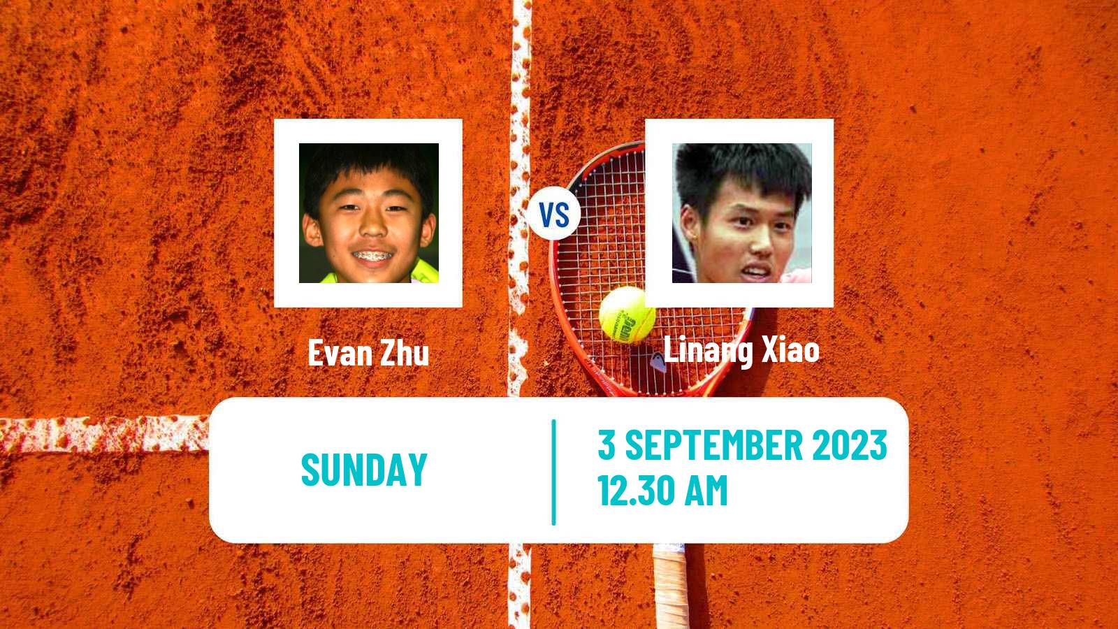 Tennis Shanghai Challenger Men 2023 Evan Zhu - Linang Xiao