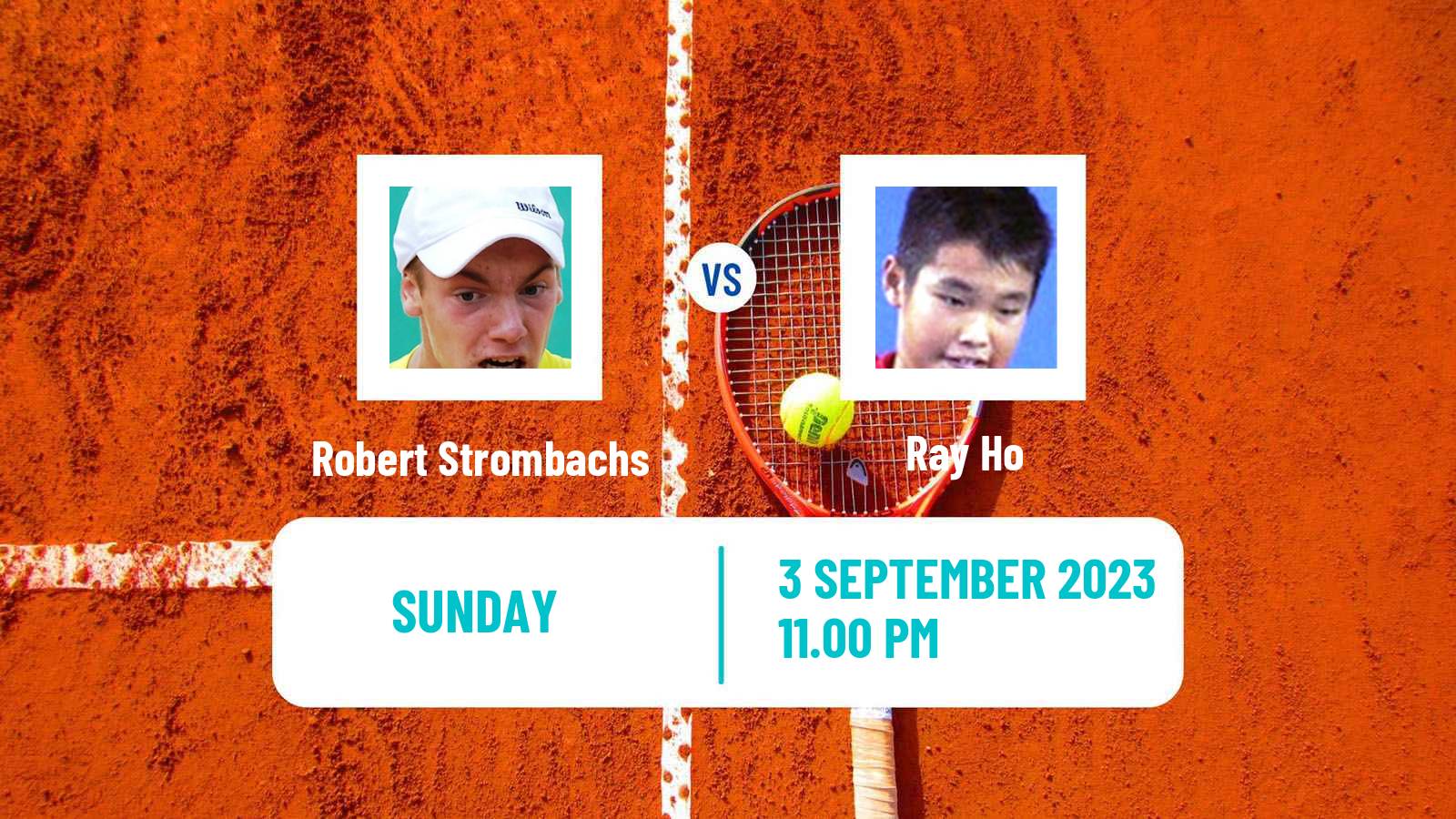 Tennis Shanghai Challenger Men 2023 Robert Strombachs - Ray Ho