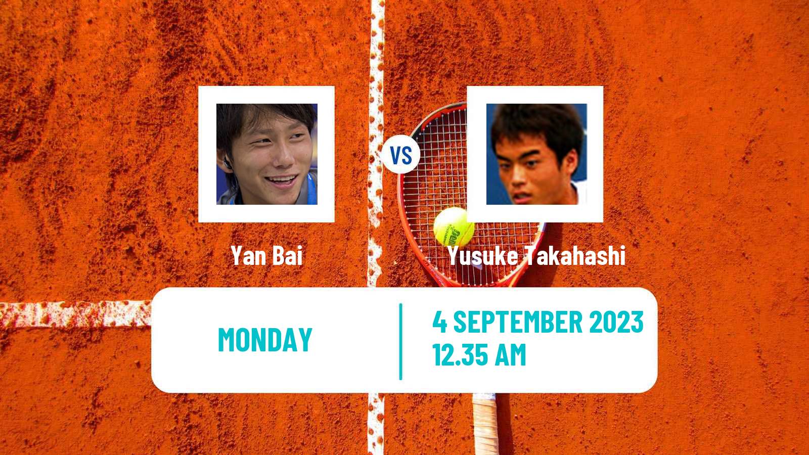 Tennis Shanghai Challenger Men 2023 Yan Bai - Yusuke Takahashi