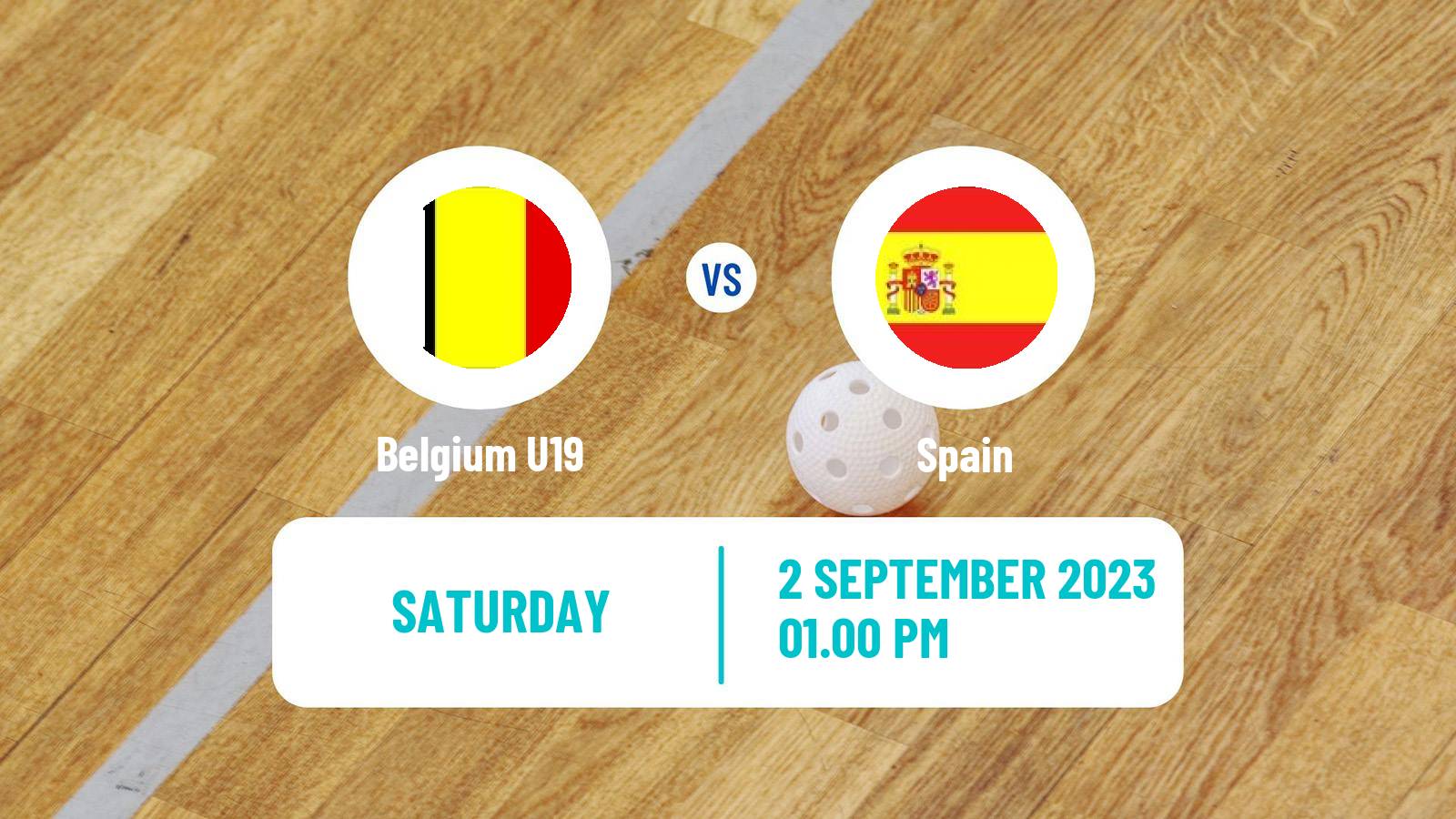 Floorball Friendly International Floorball Belgium U19 - Spain