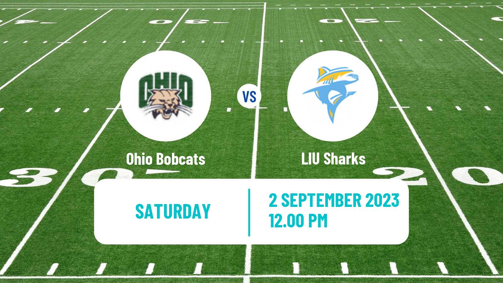 American football NCAA College Football Ohio Bobcats - LIU Sharks