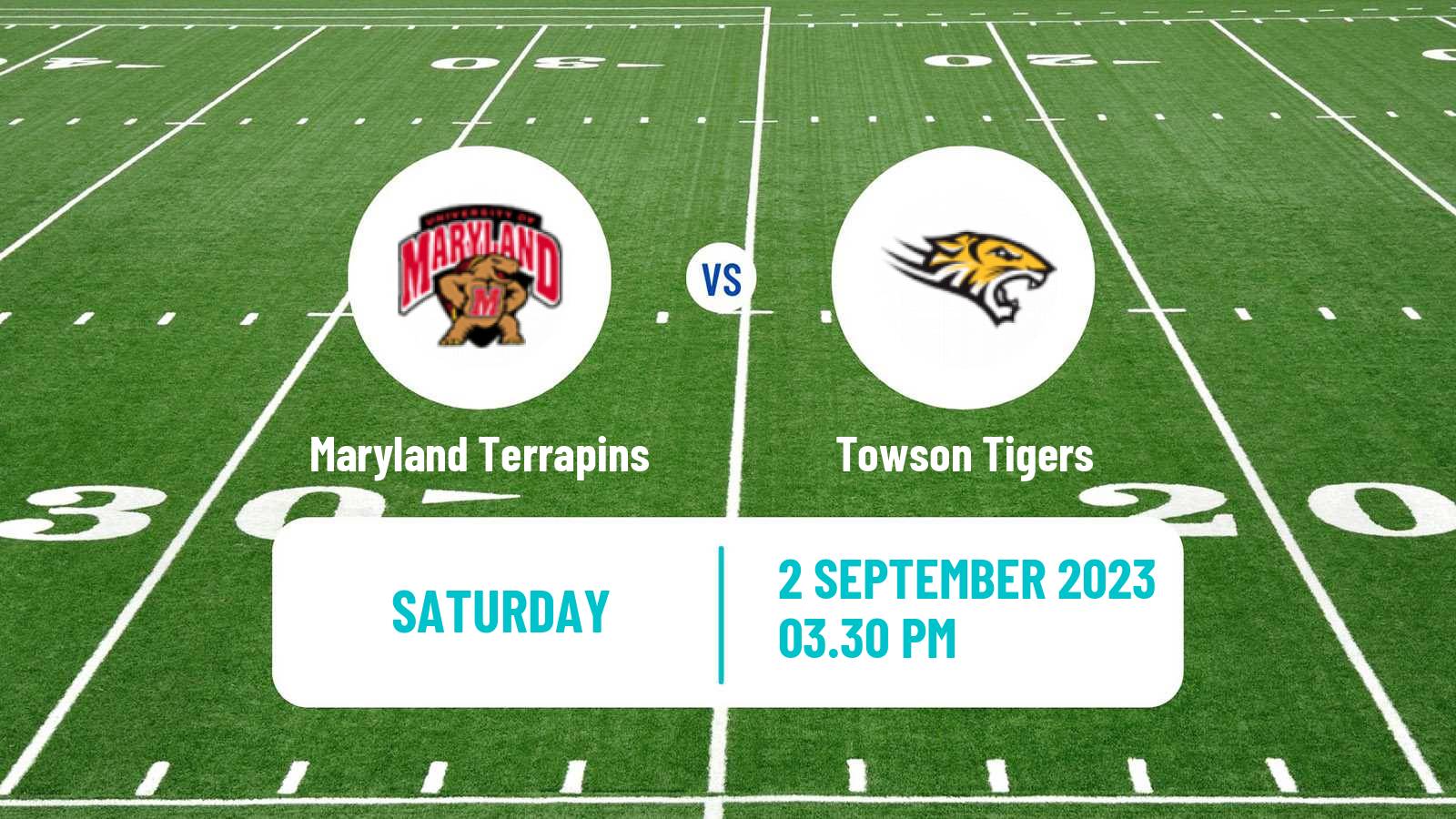 American football NCAA College Football Maryland Terrapins - Towson Tigers