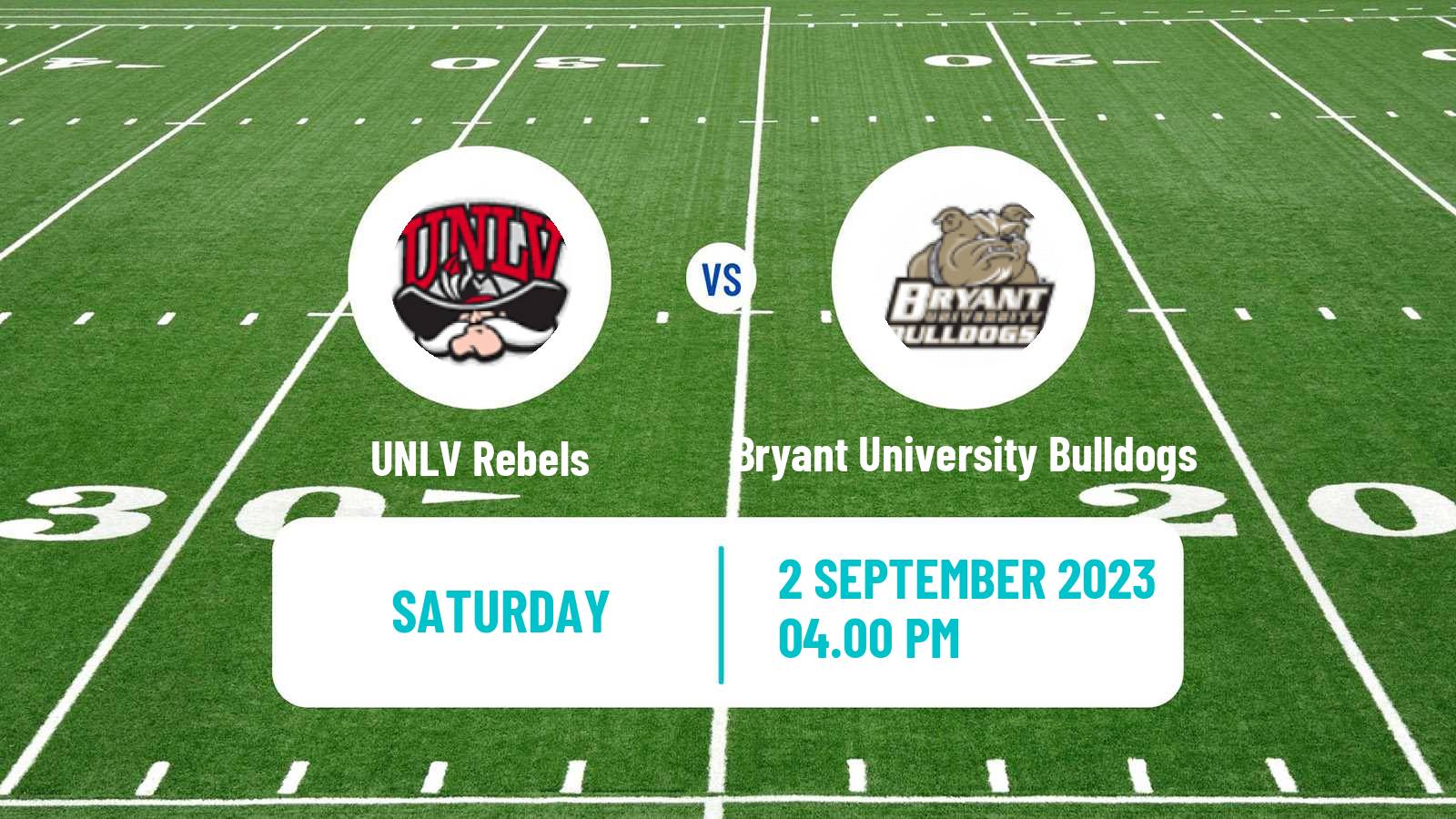 American football NCAA College Football UNLV Rebels - Bryant University Bulldogs