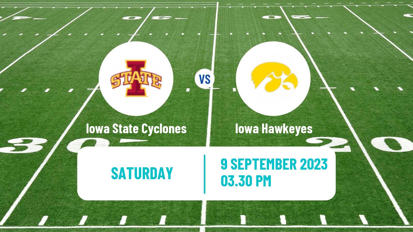 American football NCAA College Football Iowa State Cyclones - Iowa Hawkeyes