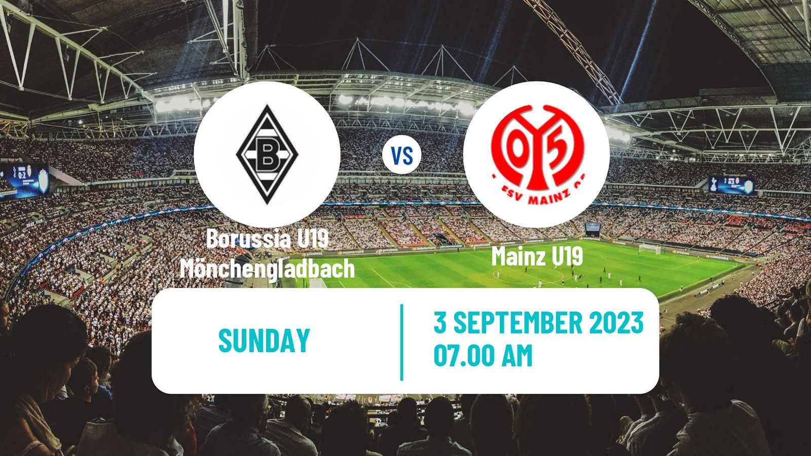 Soccer German DFB Junioren Pokal Borussia U19 Mönchengladbach - Mainz U19