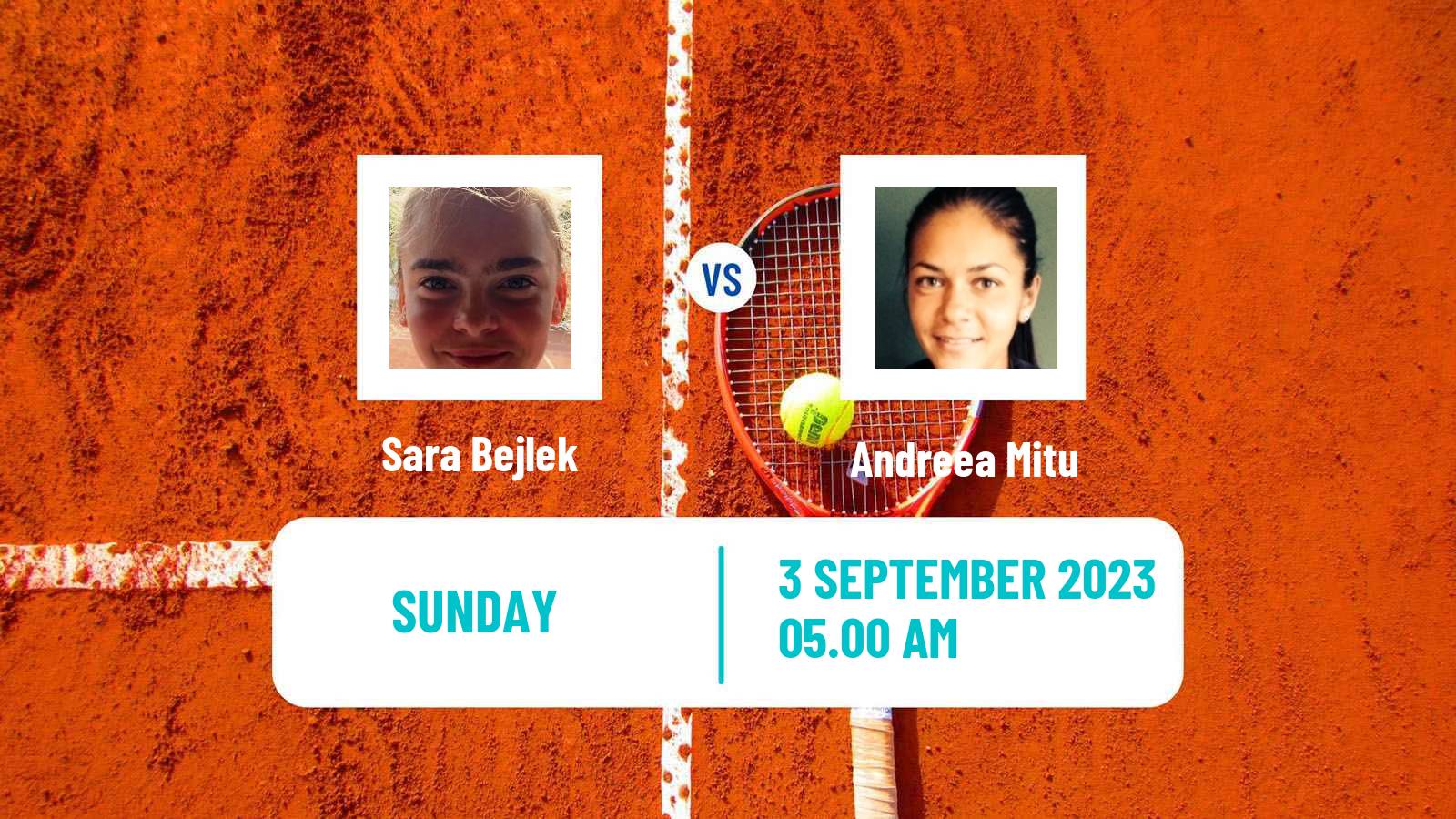 Tennis ITF W60 Prague 2 Women Sara Bejlek - Andreea Mitu