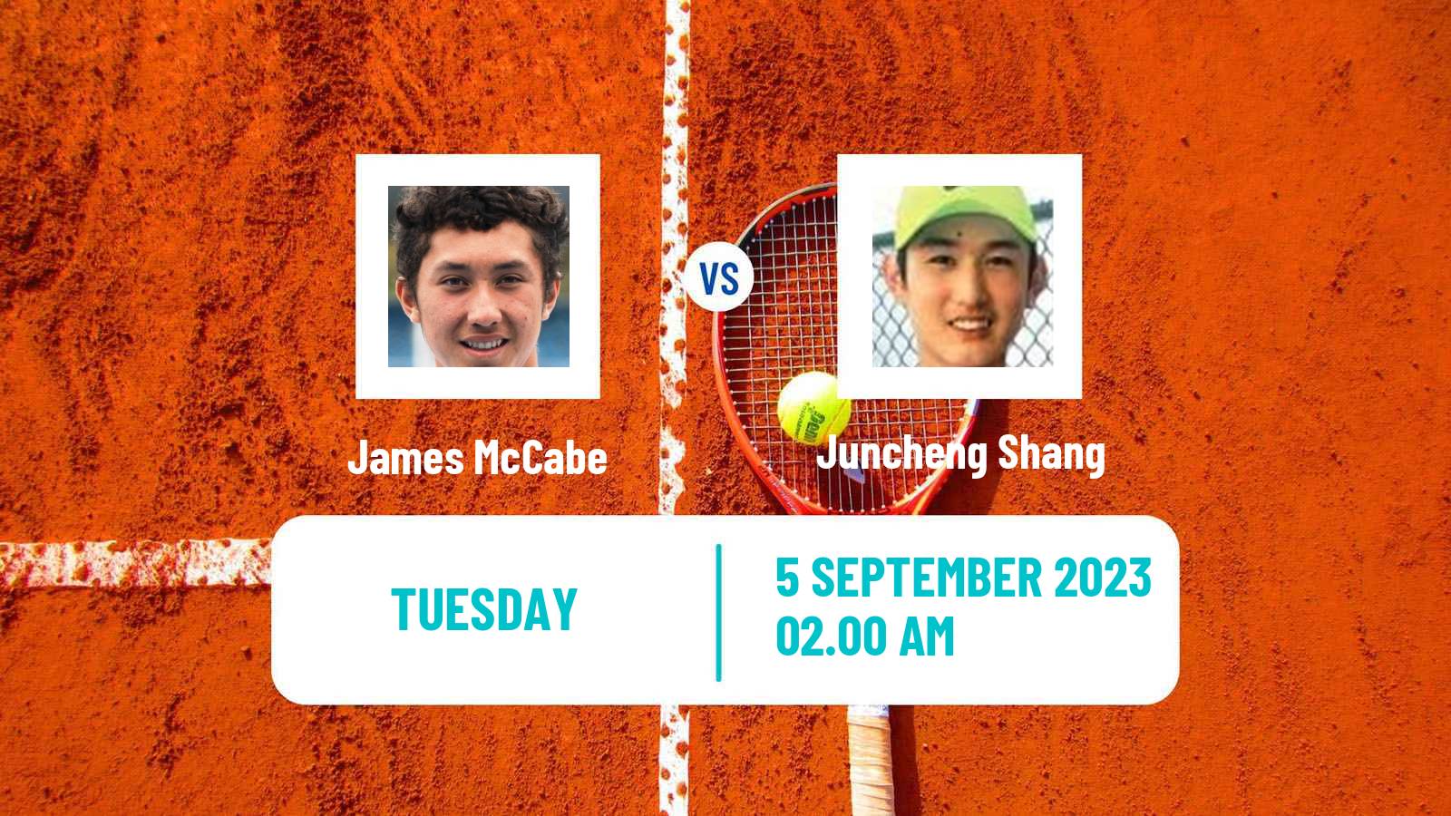 Tennis Shanghai Challenger Men James McCabe - Juncheng Shang