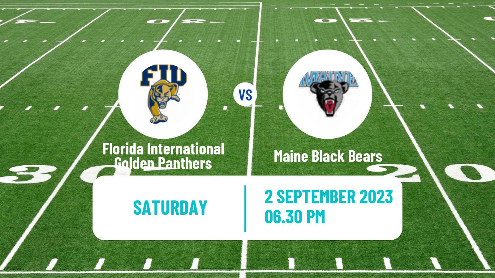 American football NCAA College Football Florida International Golden Panthers - Maine Black Bears