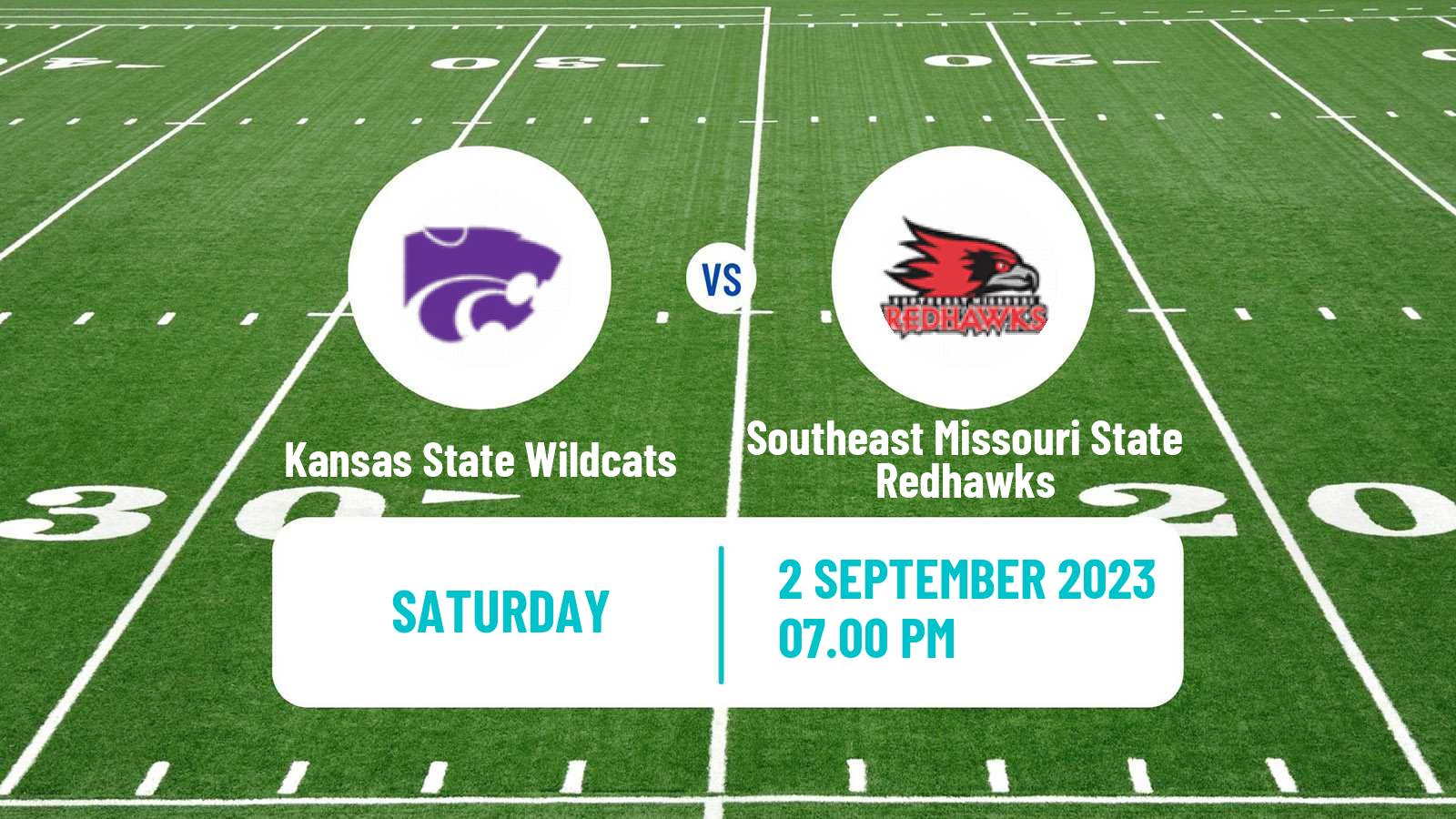 American football NCAA College Football Kansas State Wildcats - Southeast Missouri State Redhawks