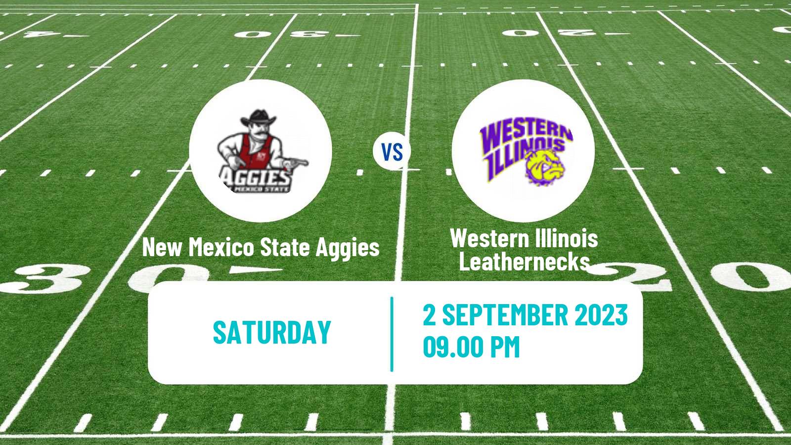 American football NCAA College Football New Mexico State Aggies - Western Illinois Leathernecks