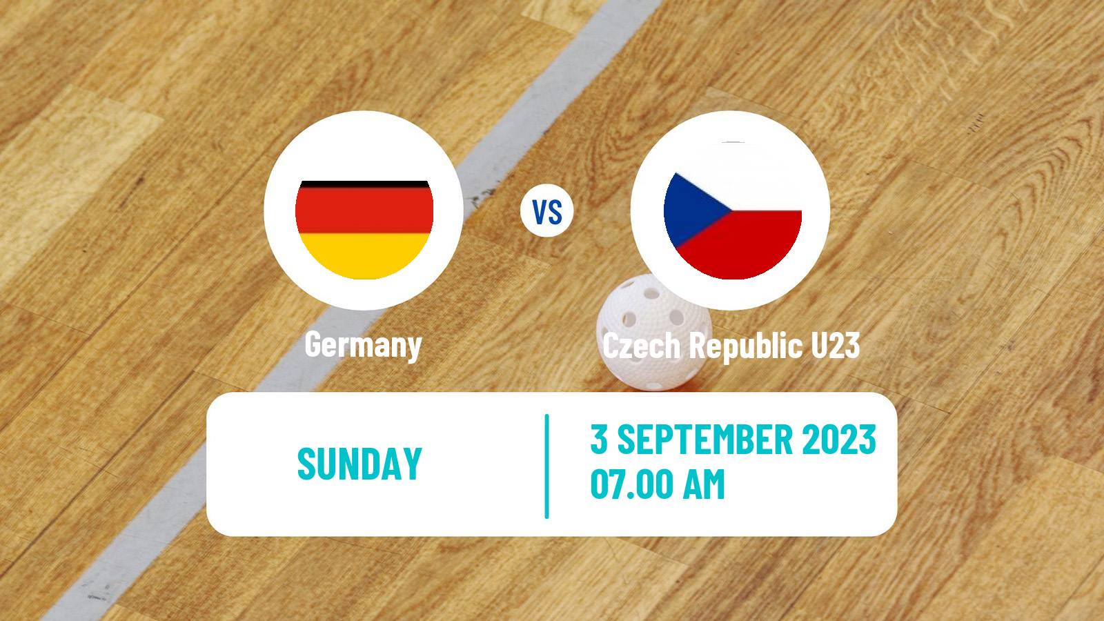 Floorball Friendly International Floorball Germany - Czech Republic U23