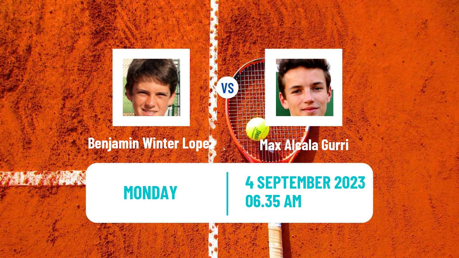 Tennis Seville Challenger Men 2023 Benjamin Winter Lopez - Max Alcala Gurri