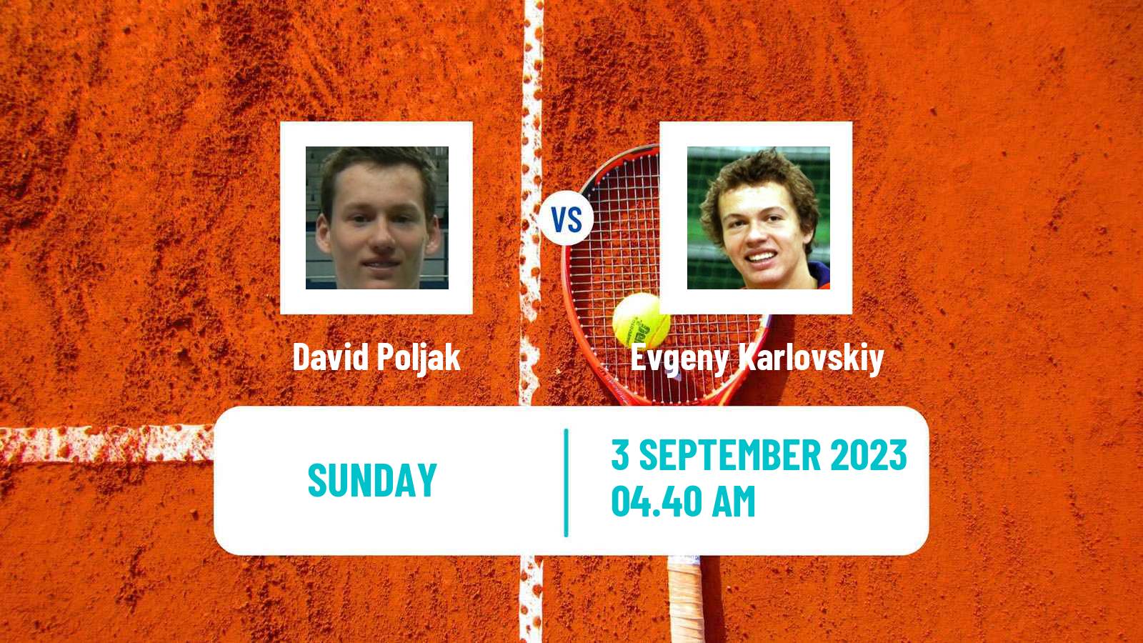 Tennis Istanbul Challenger Men David Poljak - Evgeny Karlovskiy