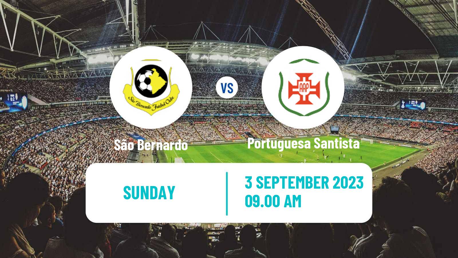 Soccer Brazilian Copa Paulista São Bernardo - Portuguesa Santista