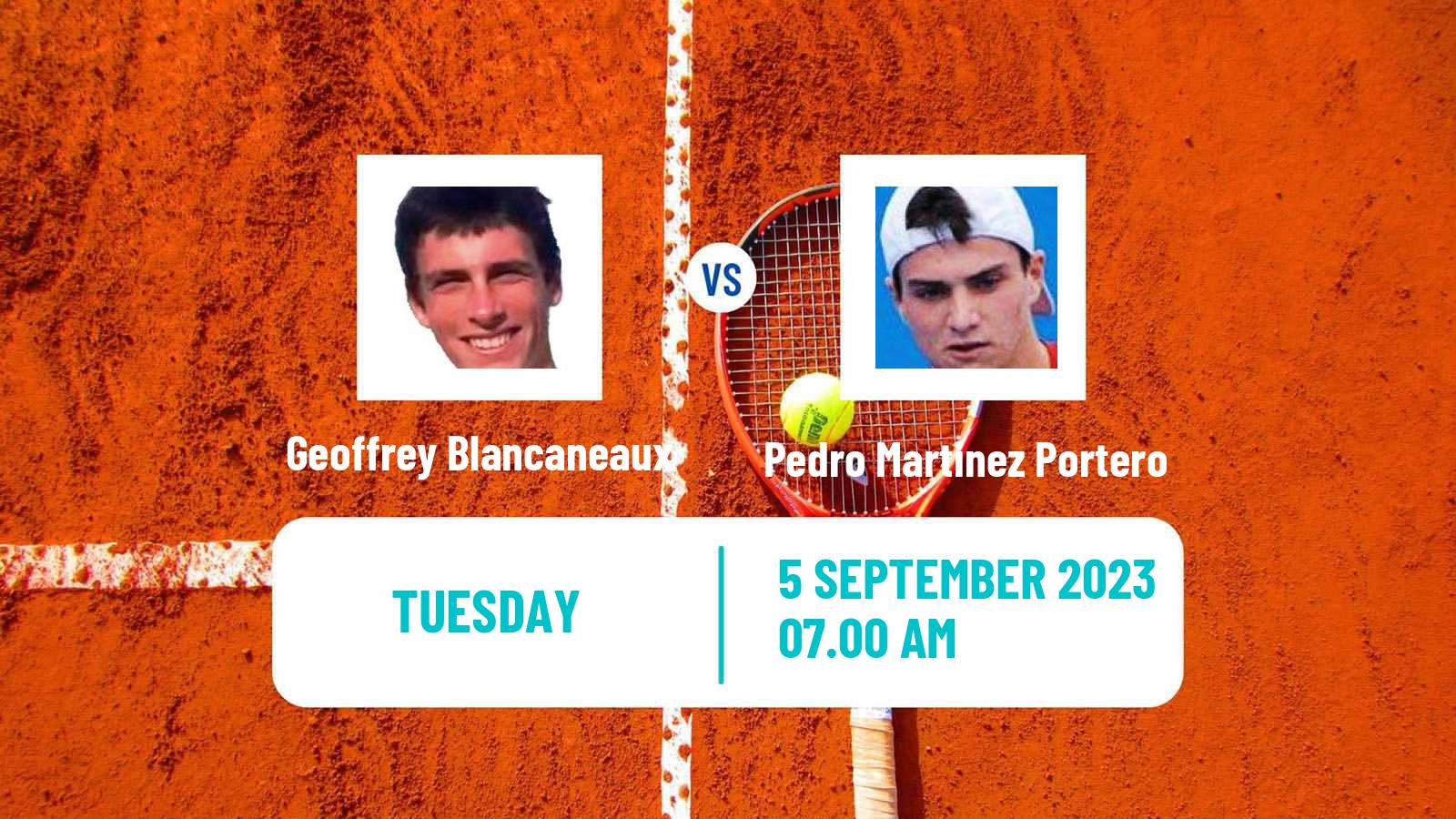 Tennis Seville Challenger Men Geoffrey Blancaneaux - Pedro Martinez Portero