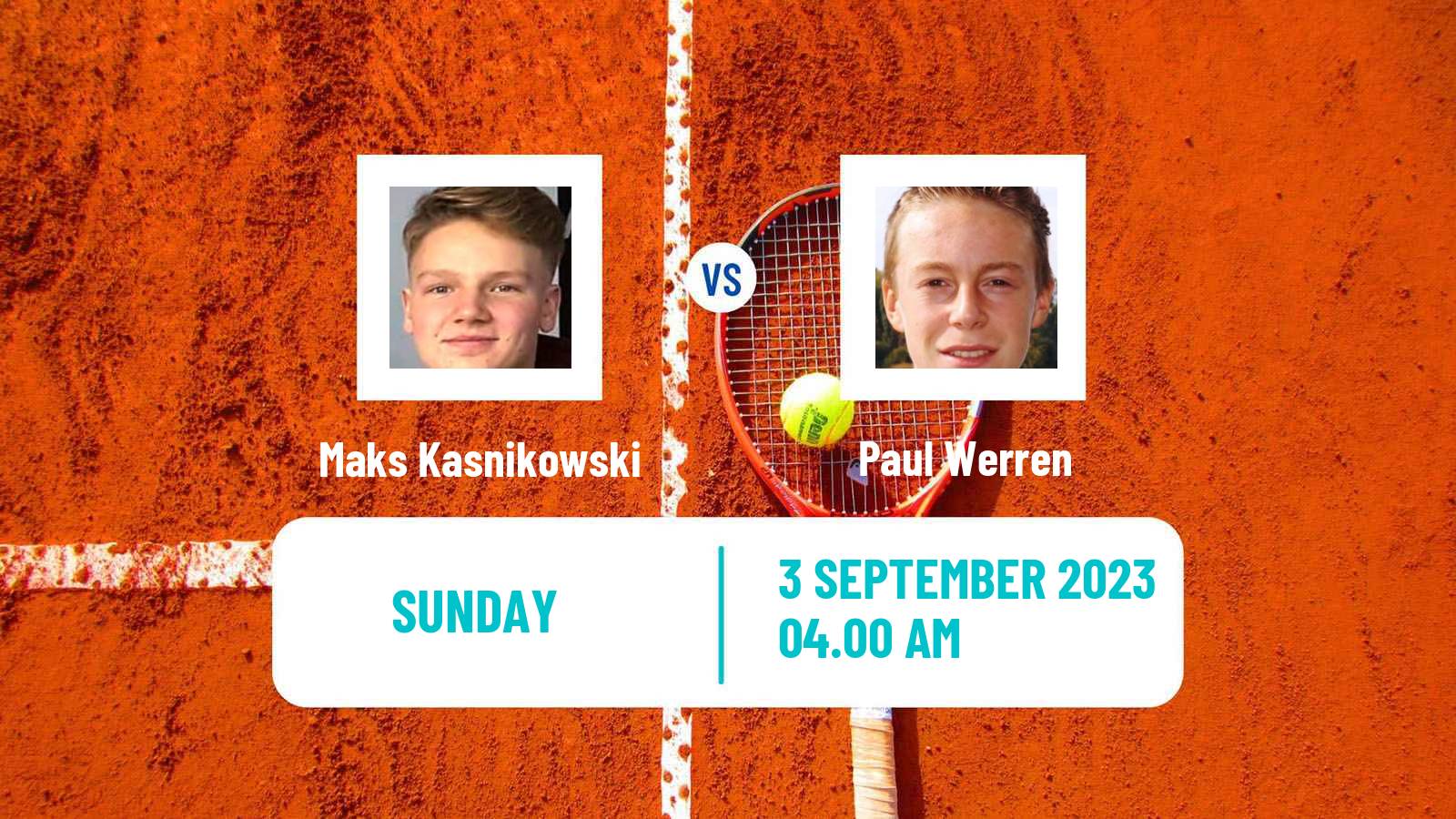 Tennis Tulln Challenger Men Maks Kasnikowski - Paul Werren