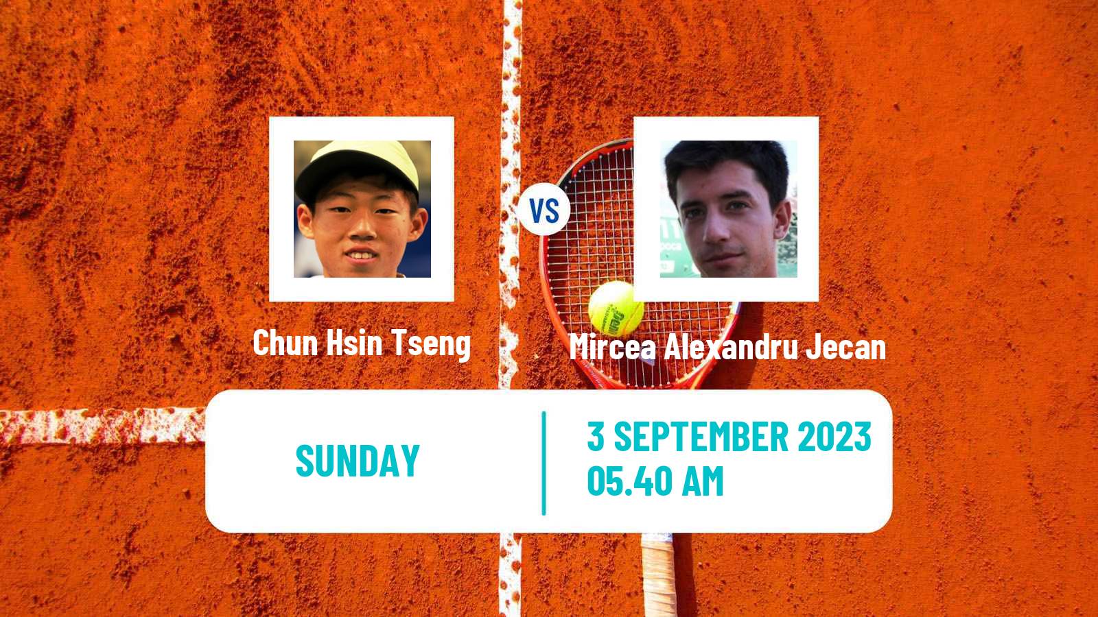 Tennis Genova Challenger Men Chun Hsin Tseng - Mircea Alexandru Jecan