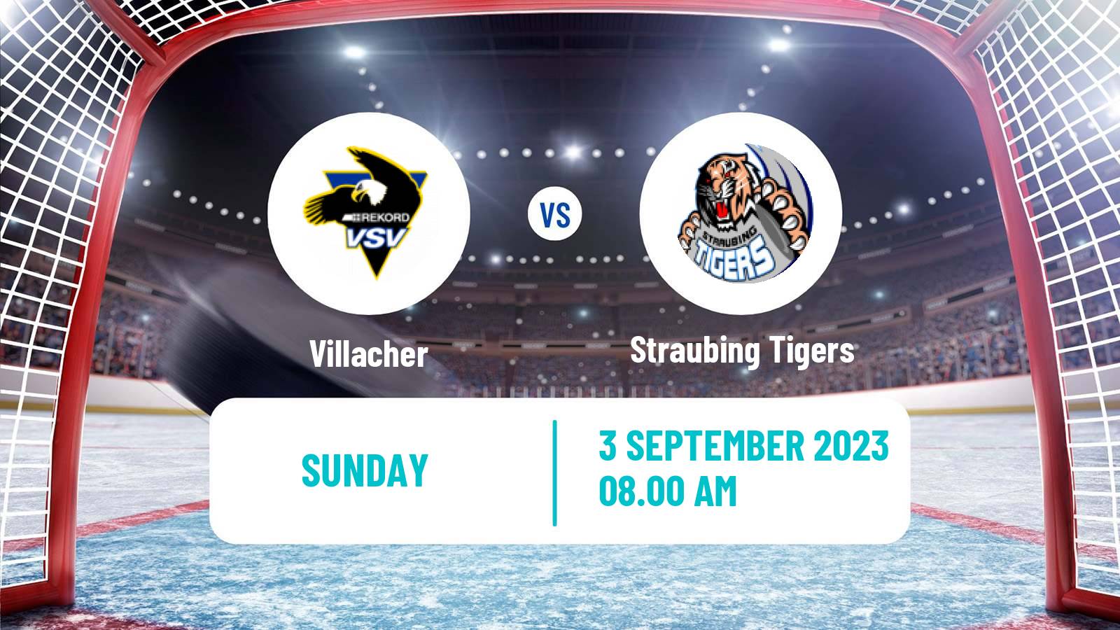 Hockey Club Friendly Ice Hockey Villacher - Straubing Tigers