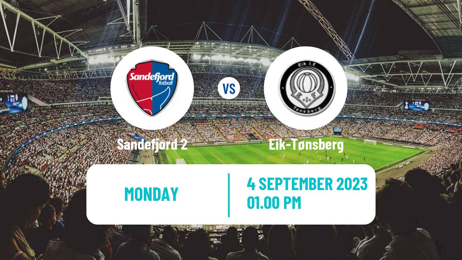 Soccer Norwegian Division 3 - Group 4 Sandefjord 2 - Eik-Tønsberg