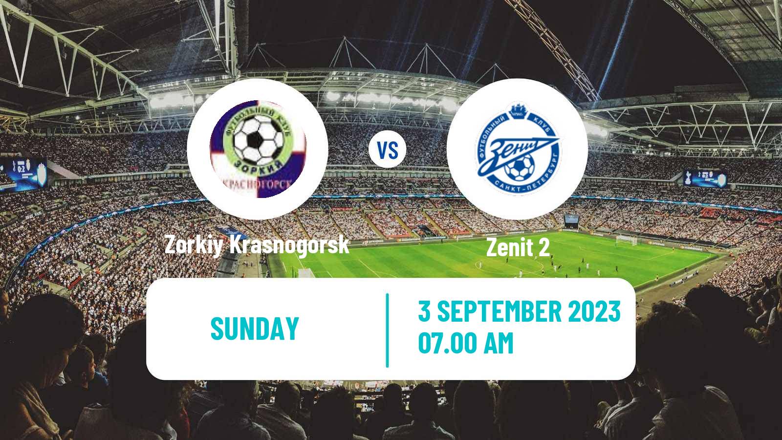 Soccer FNL 2 Division B Group 2 Zorkiy Krasnogorsk - Zenit 2