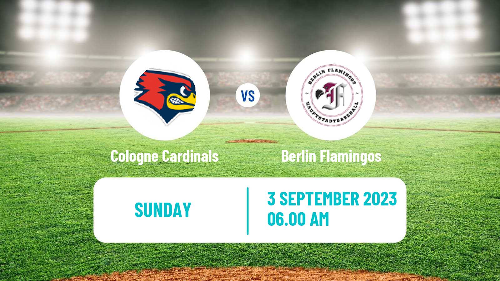 Baseball German Bundesliga North Baseball Cologne Cardinals - Berlin Flamingos