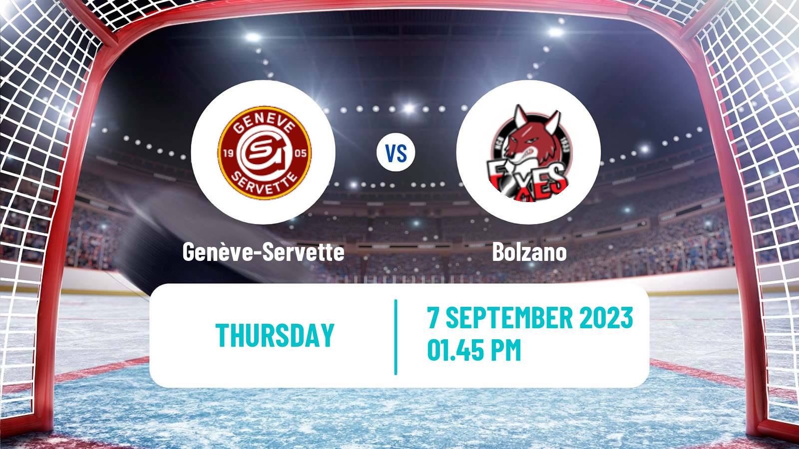 Hockey Champions League Ice Hockey Genève-Servette - Bolzano