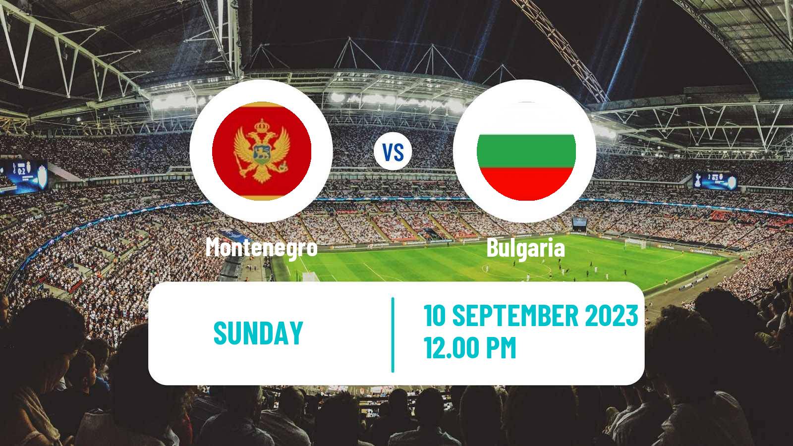 Soccer UEFA Euro Montenegro - Bulgaria